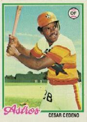 1978 Topps Baseball Cards      650     Cesar Cedeno
